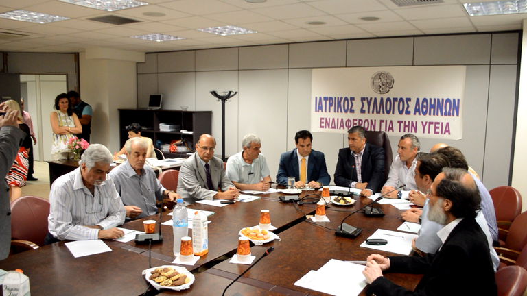 Επίσκεψη του Υπουργού Υγείας κου Άδωνη Γεωργιάδη στο Ιατρείο Κοινωνικής Αποστολής και τα Γραφεία του Ιατρικού Συλλόγου Αθηνών