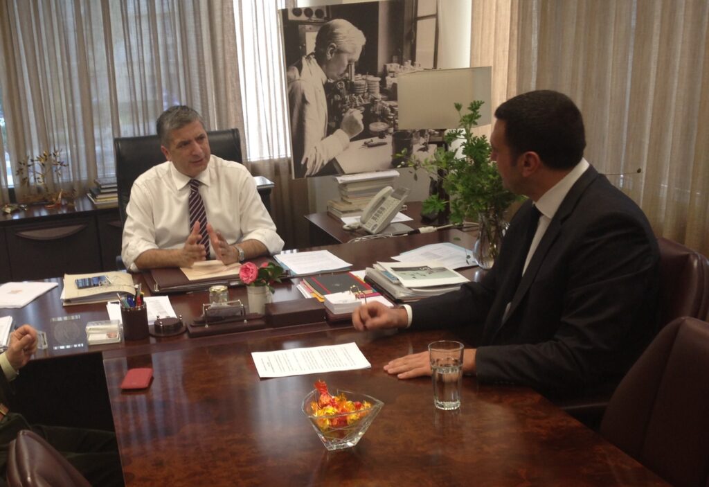 Εν όψει της ψήφισης του Νομοσχεδίου ενημέρωσε για το ΠΕΔΥ το βουλευτή Β.Κικίλια ο Πρόεδρος του ΙΣΑ